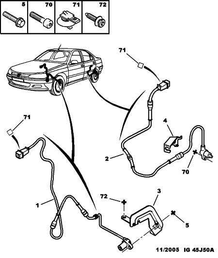 CITROËN 4545 48 - ABS-anturi inparts.fi