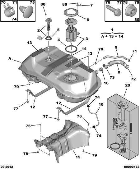 CITROËN 1567 C7 - Polttoainesuodatin inparts.fi