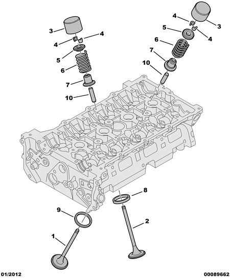 CITROËN 0956.61 - Tiiviste, venttiilivarsi inparts.fi