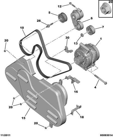 FORD 5751.F0 - Ohjainrulla, moniurahihna inparts.fi