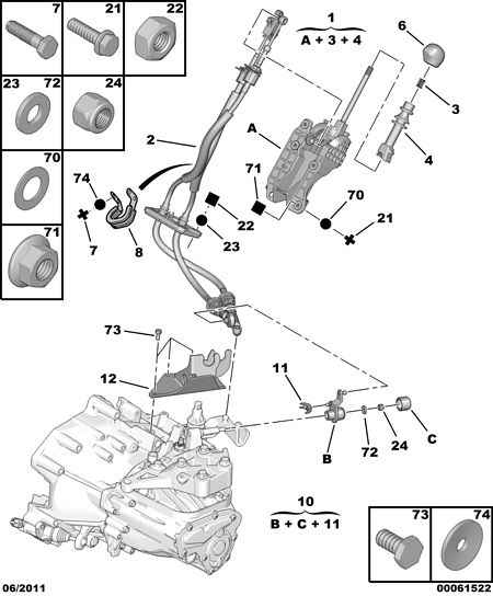 PEUGEOT 2400 FE - Vaihdevipu inparts.fi