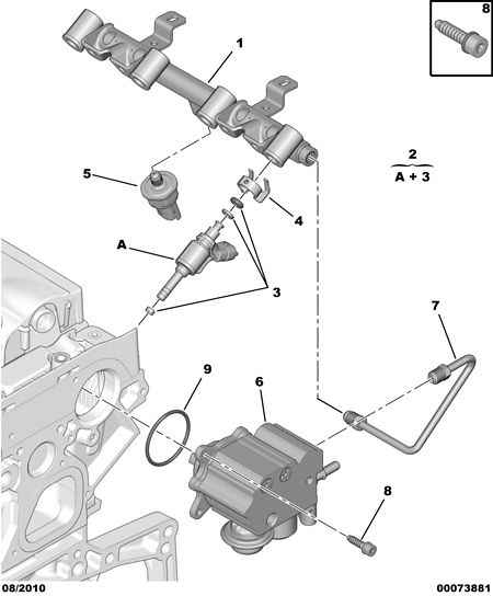 PEUGEOT 1981.74 - Korjaussarja, ruiskutussuutin inparts.fi