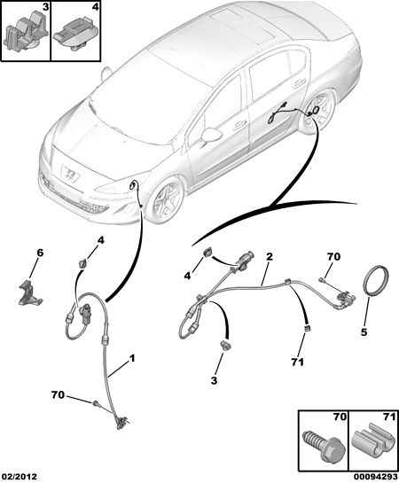 PEUGEOT 4545 L0 - ABS-anturi inparts.fi