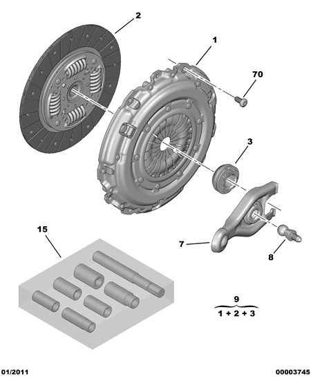 PEUGEOT 2052.K1 - Kytkinpaketti inparts.fi