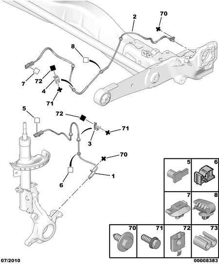 CITROËN 4545 E9 - ABS-anturi inparts.fi