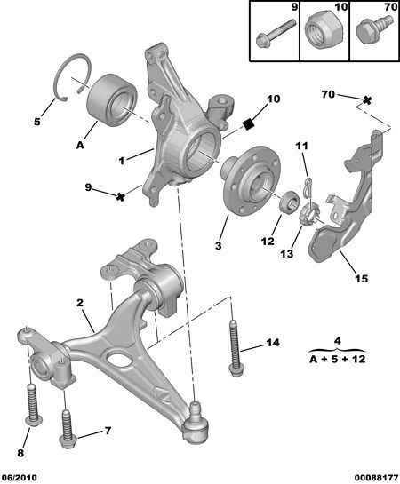 CITROËN 3345 57 - Pyöränlaakerisarja inparts.fi