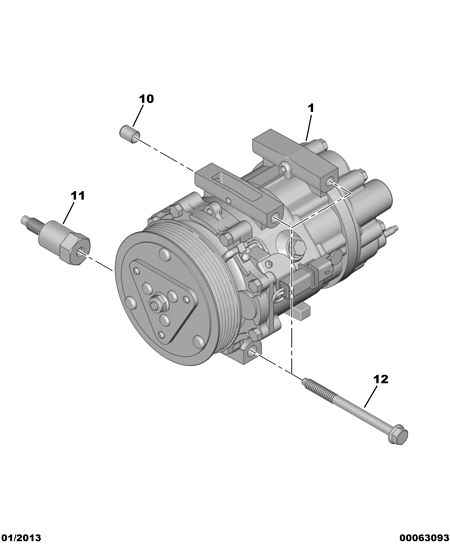 CITROËN 6487.44 - Kompressori, ilmastointilaite inparts.fi