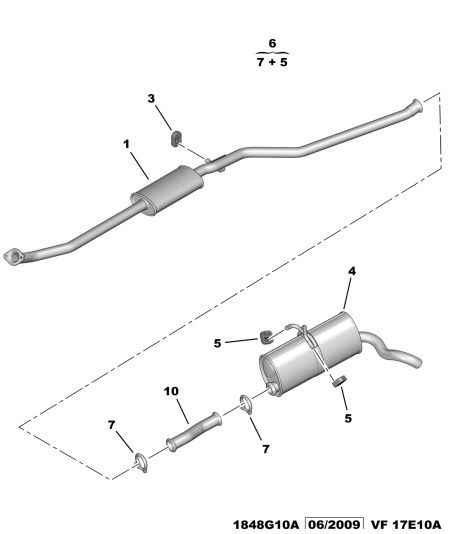 PEUGEOT 1730 Q1 - Takaäänenvaimentaja inparts.fi