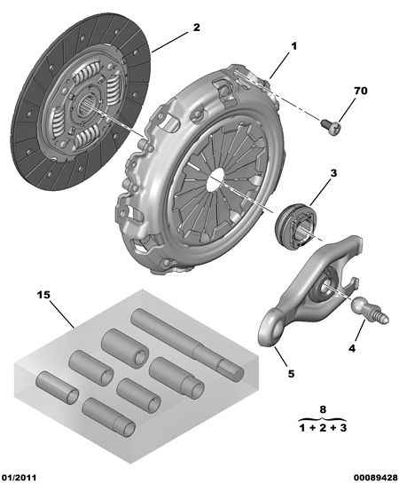 CITROËN 2050.R5 - Kytkinpaketti inparts.fi