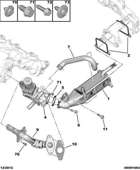 FORD 98 005 553 80 - Venttiili, pakokaasun kierrätys inparts.fi