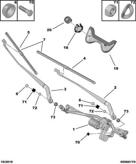 PEUGEOT (DF-PSA) 6423 B0 - Pyyhkijänsulka inparts.fi