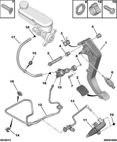 PEUGEOT 2182 81 - CLUTCH SLAVE CYLINDER inparts.fi