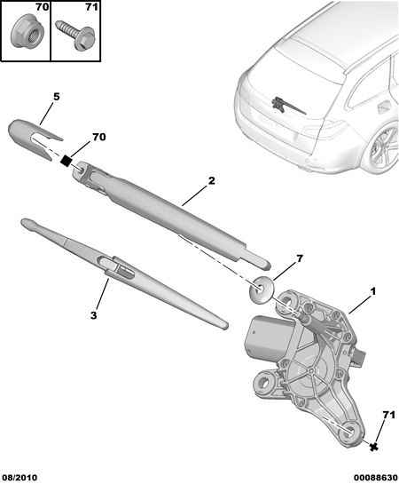 PEUGEOT (DF-PSA) 6422 37 - Pyyhkijänsulka inparts.fi