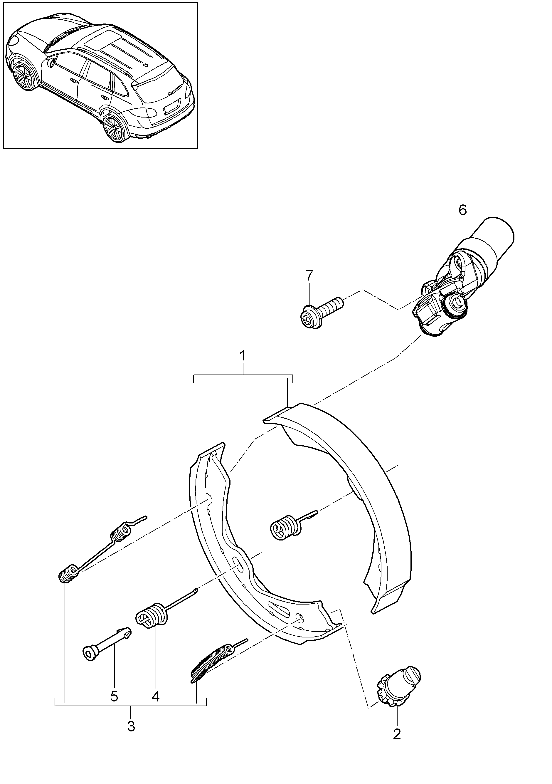 VW 95835292500 - Jarrukenkäsarja inparts.fi