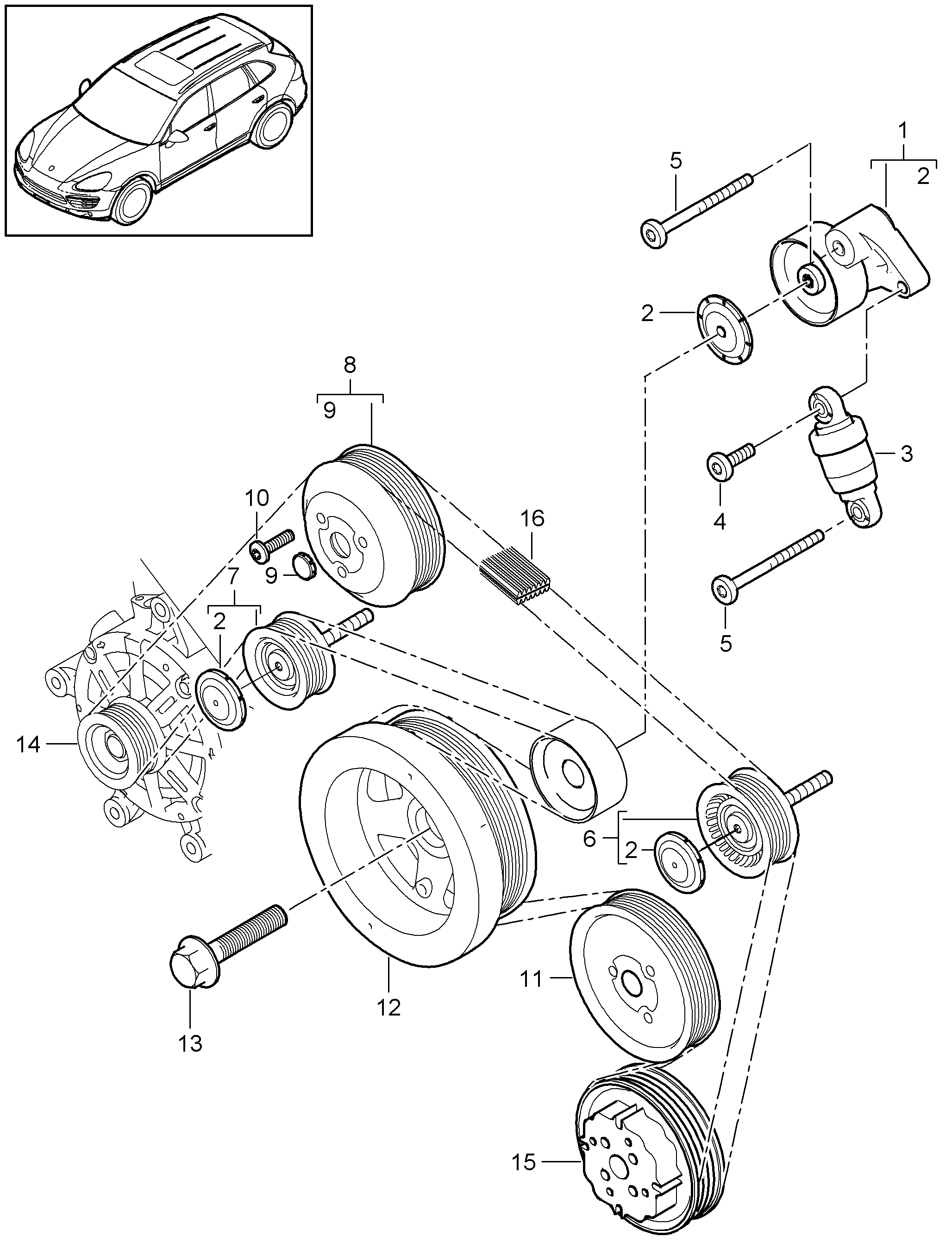 VW 7PP145276 - idler pulley inparts.fi