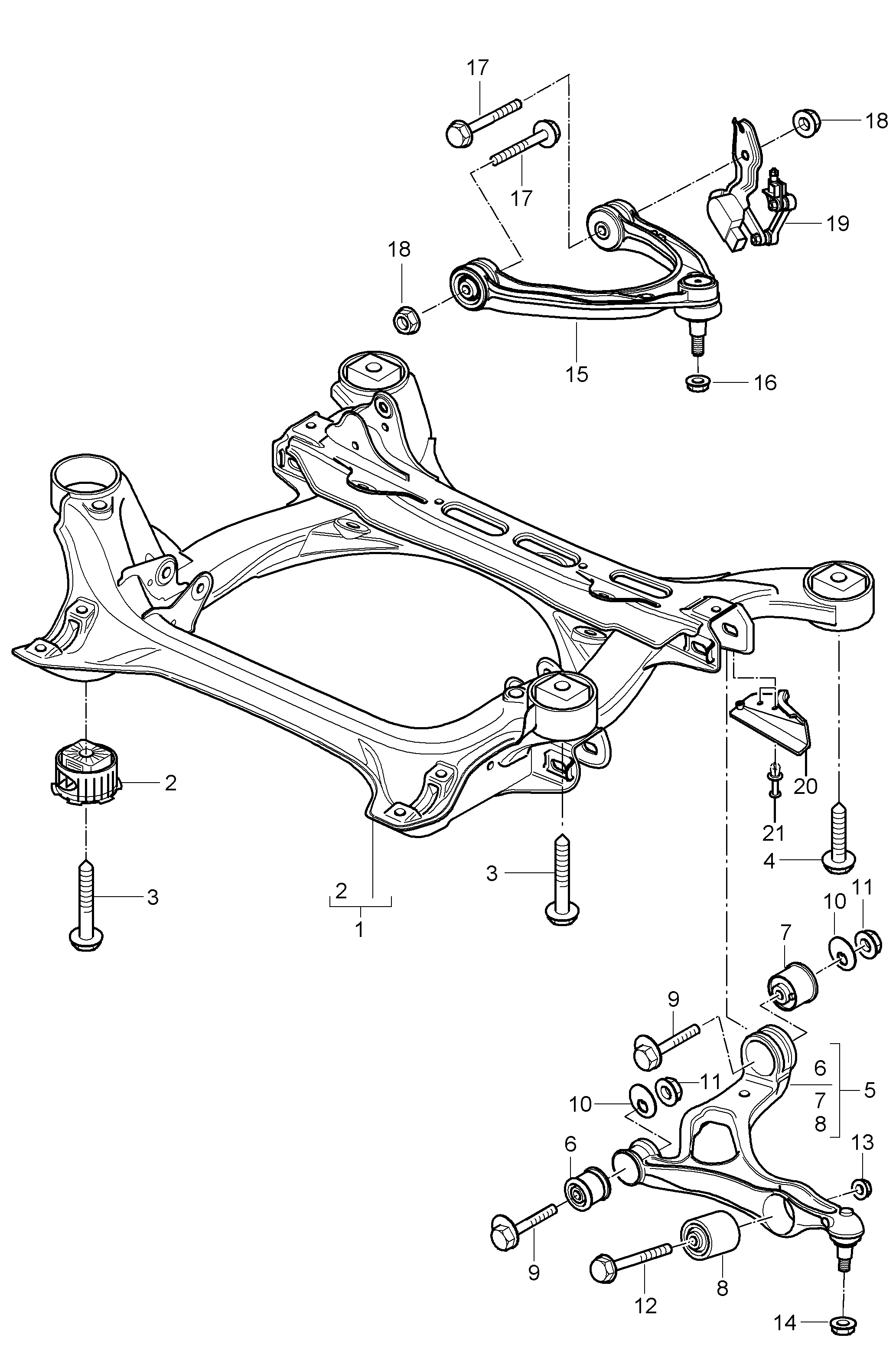 Porsche 955 343 243 01 - Tukivarren hela inparts.fi