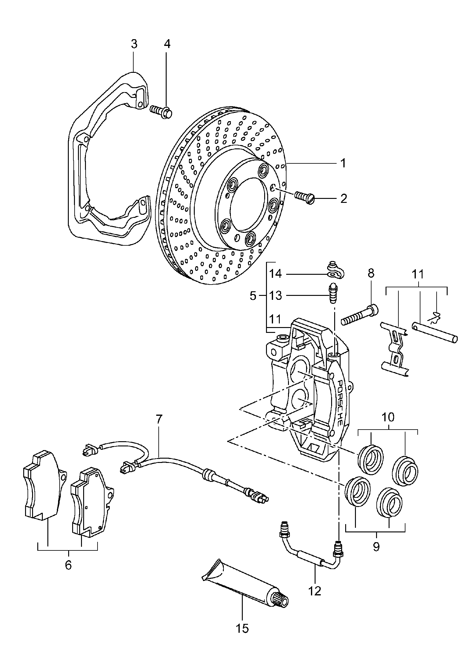 Porsche 99635294902 - Jarrupala, levyjarru inparts.fi