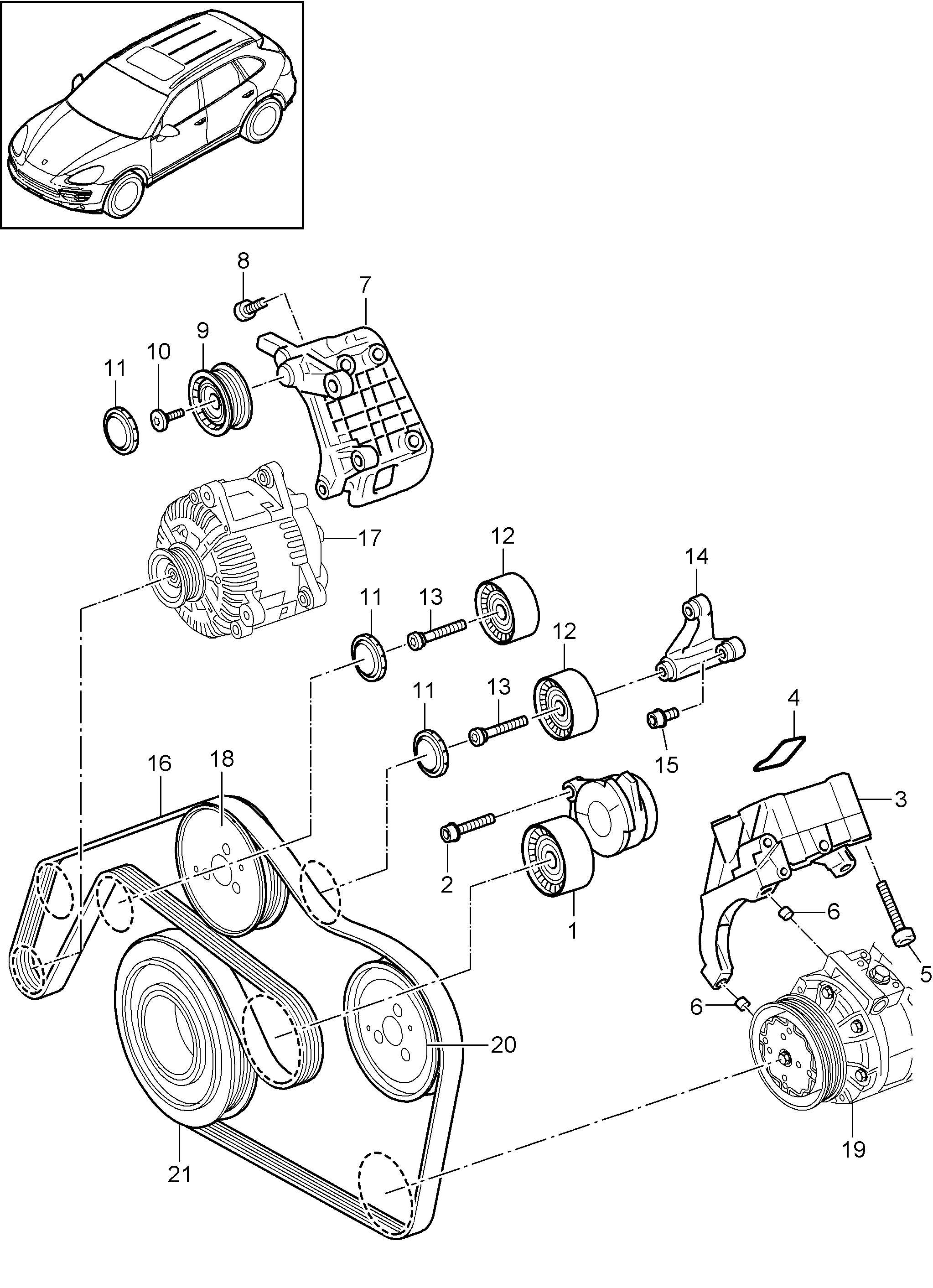 FIAT 95510211801 - Ohjainrulla, moniurahihna inparts.fi