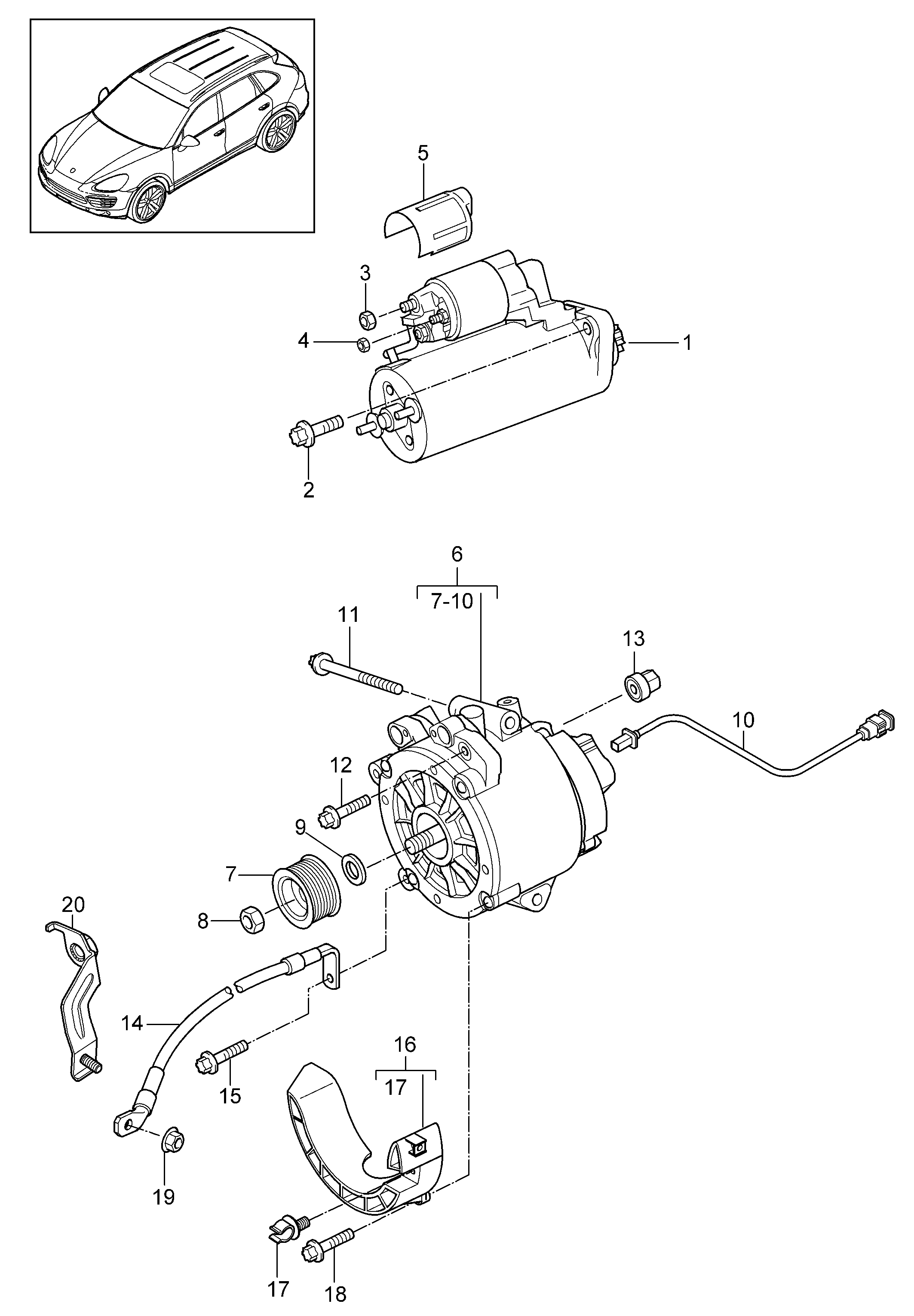 VW 059 903 023 L - Hihnapyörä, laturi inparts.fi