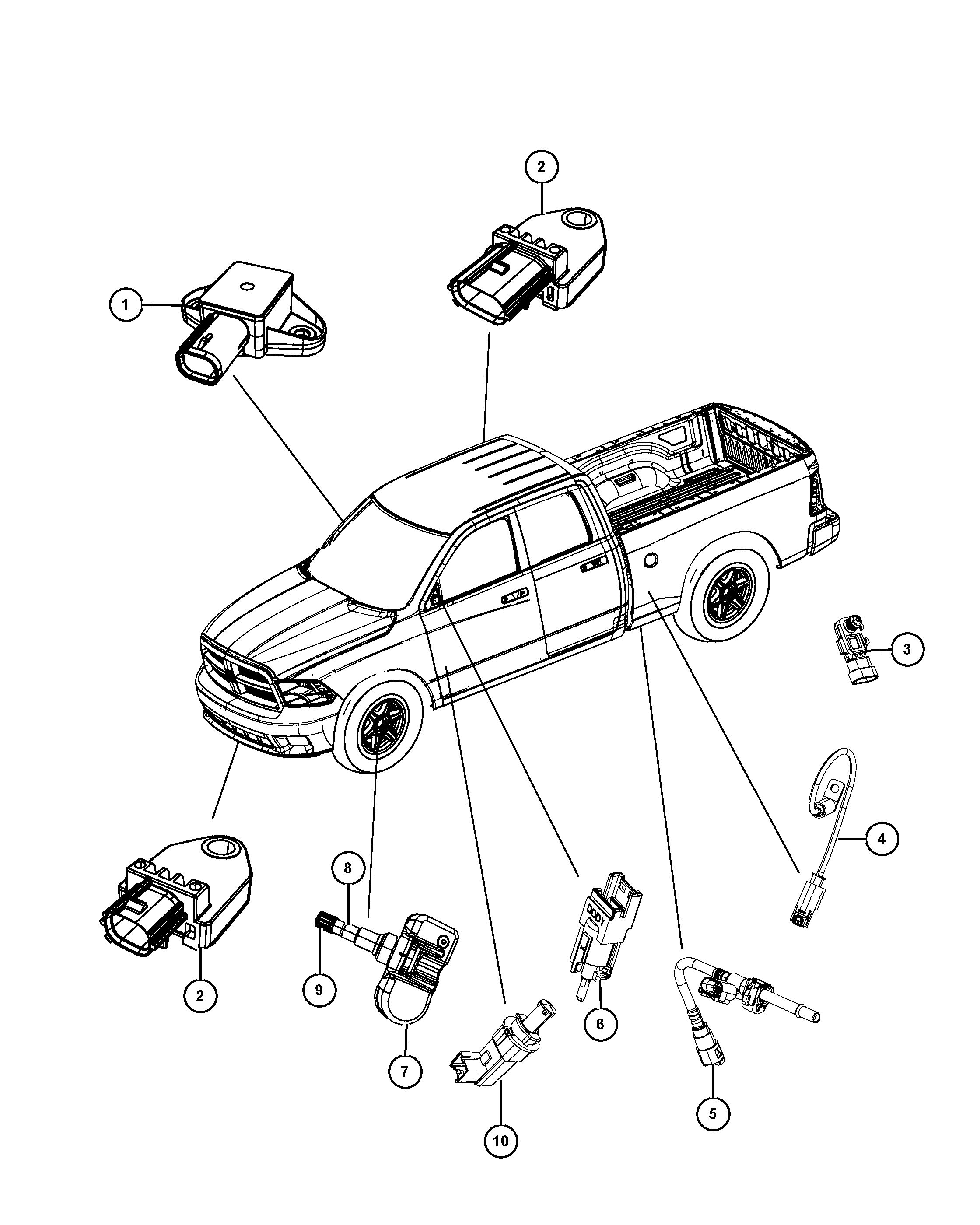 CITROËN 56029 398AB - Pyöräanturi, rengaspaine inparts.fi