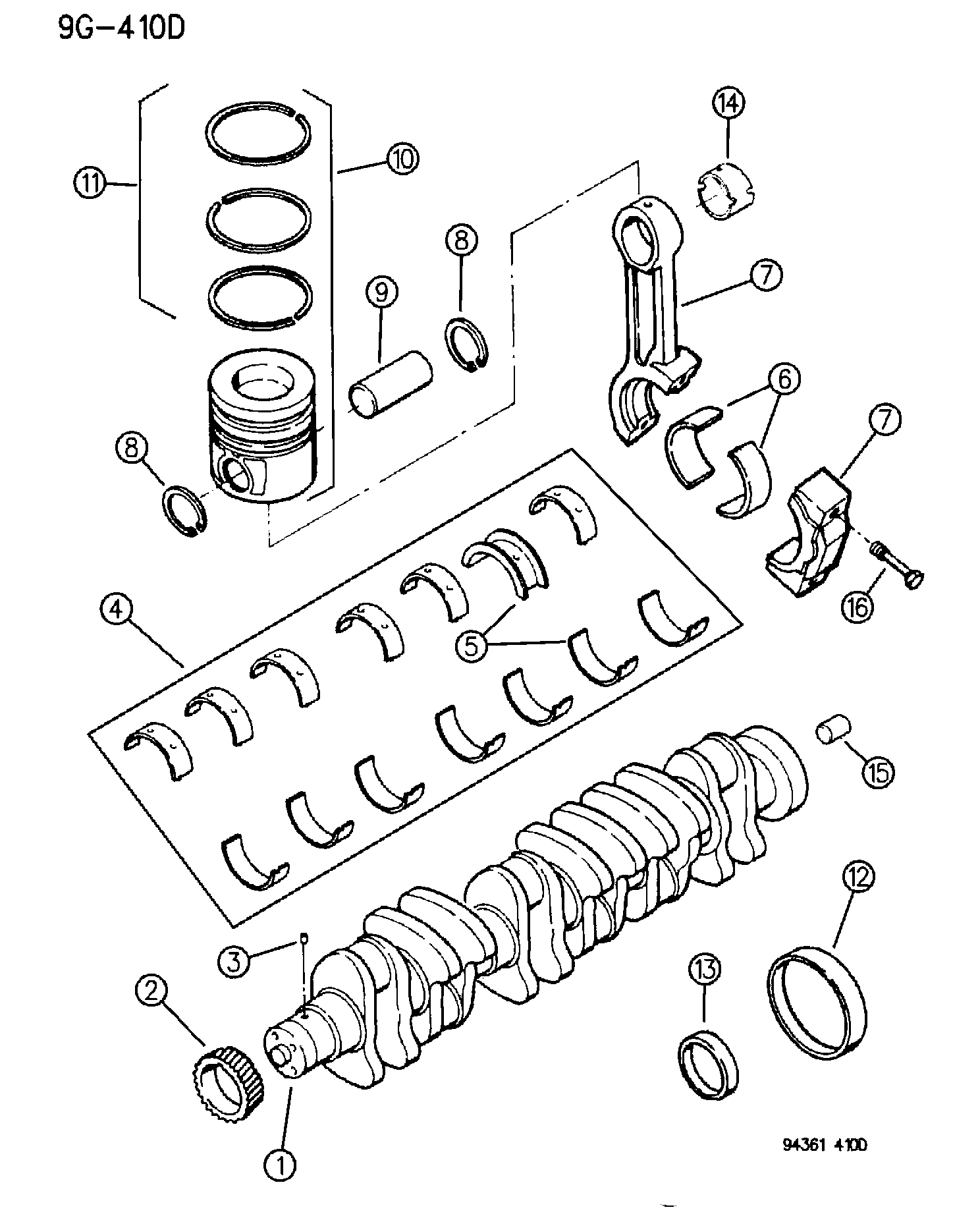 Chrysler 4429 070 - Kampiakselilaakerisarja inparts.fi