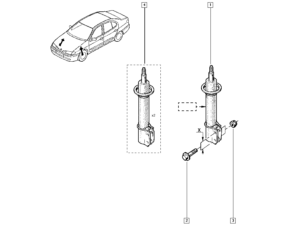 RENAULT 7700432053 - Iskunvaimennin inparts.fi