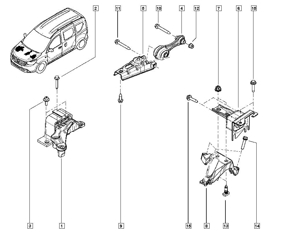 RENAULT 112102235R - ОПОРА ДВИГАТЕЛЯ ПР inparts.fi