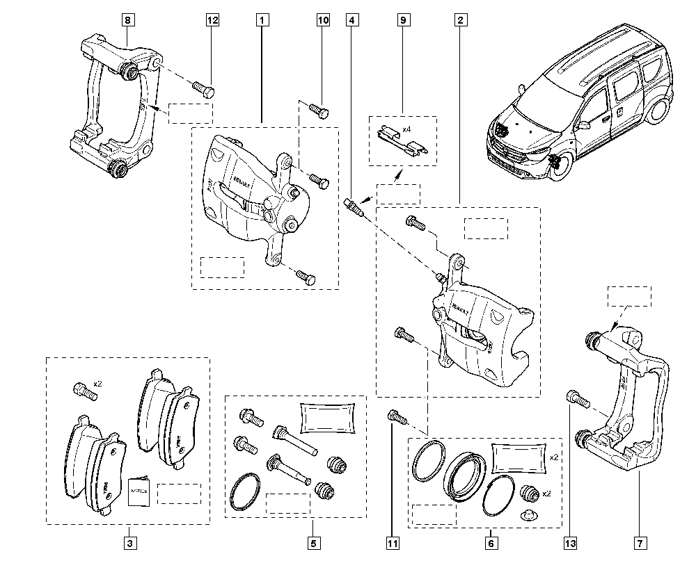 RENAULT 41 06 047 75R - Jarrupala, levyjarru inparts.fi