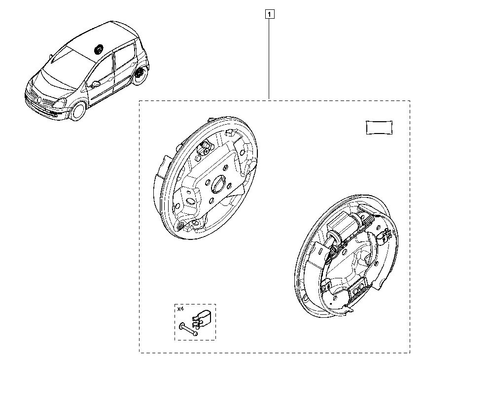 RENAULT 82 01 046 953 - Jarrukenkäsarja inparts.fi