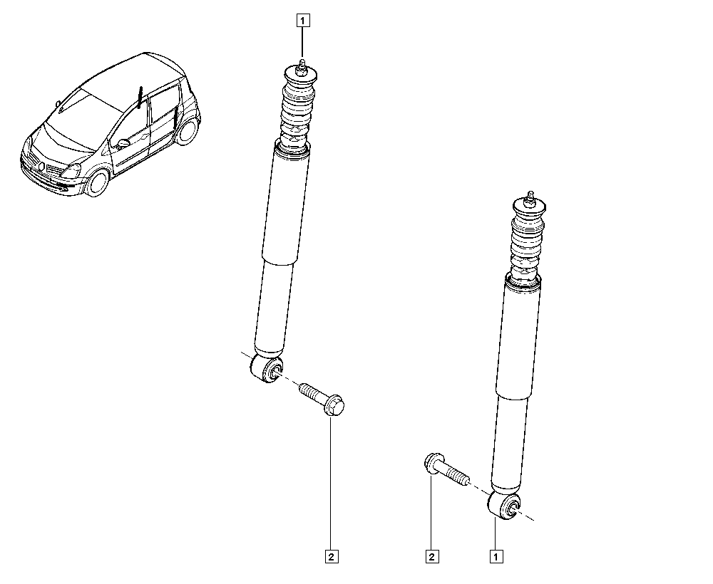 RENAULT 82 00 702 469 - Iskunvaimennin inparts.fi