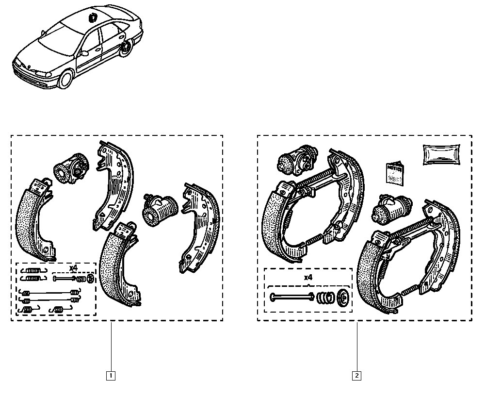 RENAULT 77 01 205 318 - Jarrukenkäsarja inparts.fi