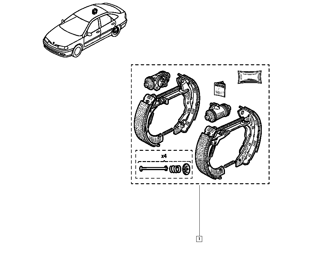 RENAULT 77 01 205 817 - Jarrukenkäsarja inparts.fi