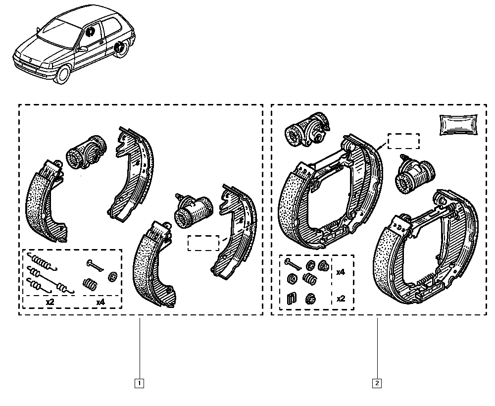 RENAULT 7701205096 - Jarrukenkäsarja inparts.fi