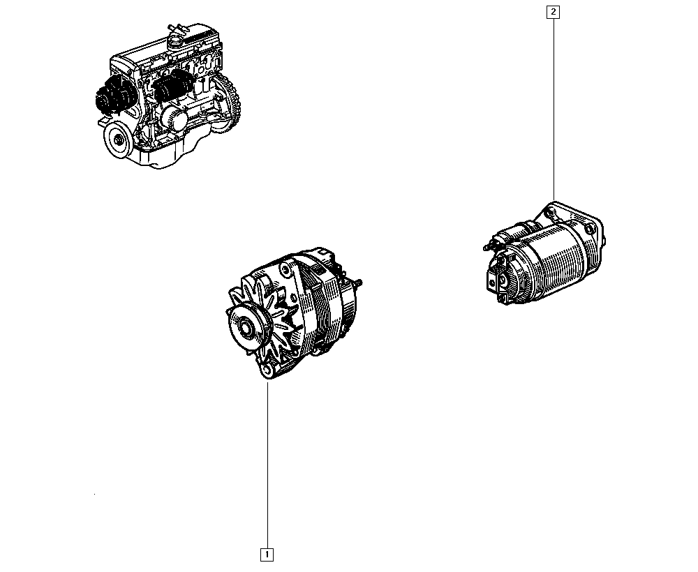 RENAULT 77 00 784 891 - Laturi inparts.fi