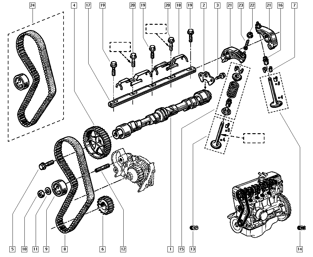 RENAULT 7700 739 336 - Hammaspyörä, nokka-akseli inparts.fi