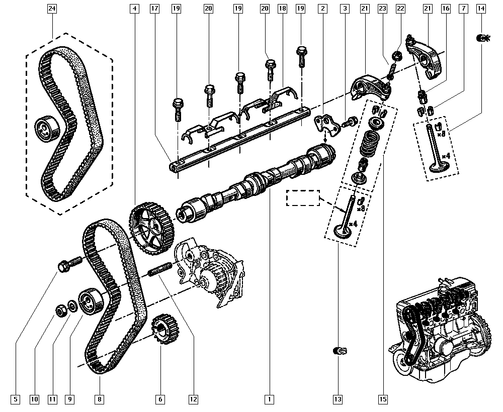 NISSAN 77 00 736 969 - Hammashihnasarja inparts.fi