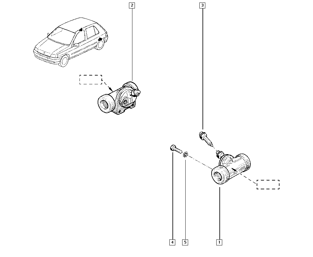 RENAULT 7701039394 - Jarrusylinteri inparts.fi