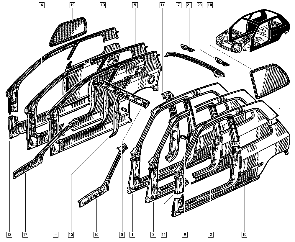 RENAULT 7751 466 209 - Kylkipaneli inparts.fi