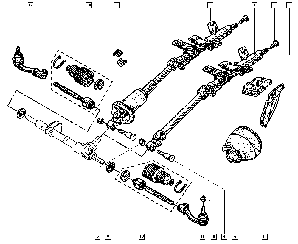 RENAULT 77 01 469 778 - Raidetangon pää, suora inparts.fi