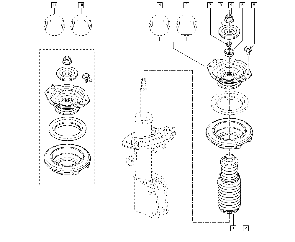 RENAULT 77 01 208 419 - Jousijalan tukilaakeri inparts.fi