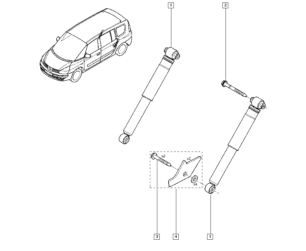 RENAULT 82 00 256 337 - Iskunvaimennin inparts.fi