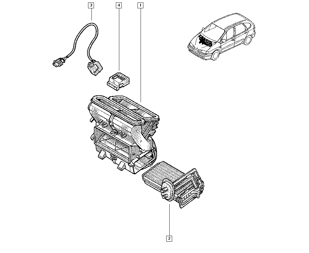 RENAULT 77 01 205 450 - Lämmityslaitteen kenno inparts.fi