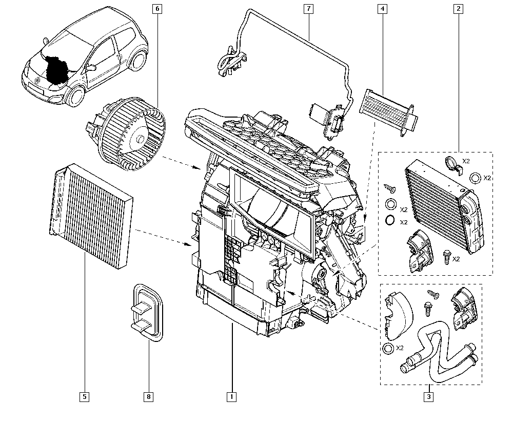 RENAULT 77 01 208 766 - Lämmityslaitteen kenno inparts.fi