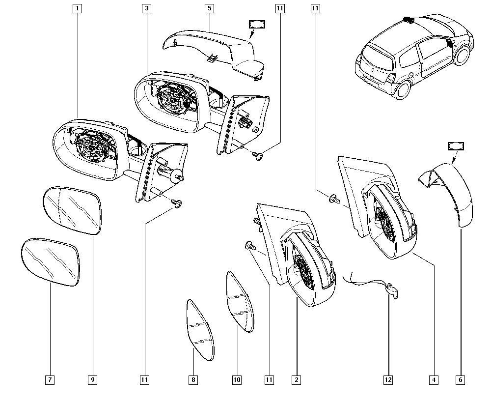 RENAULT 7701069554 - Ulkopeili inparts.fi