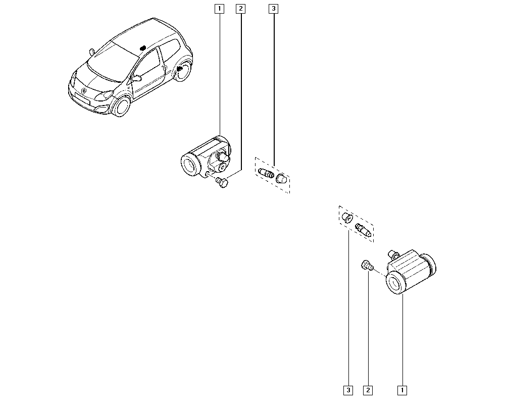 RENAULT 7701067647 - Jarrusylinteri inparts.fi