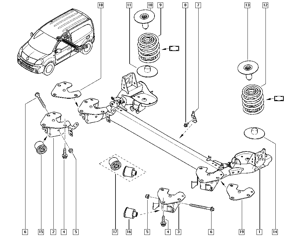 RENAULT 55 04 409 23R - Tukivarren hela inparts.fi