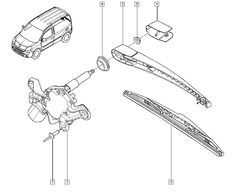 RENAULT 77 01 068 738 - Pyyhkijänvarsisarja inparts.fi