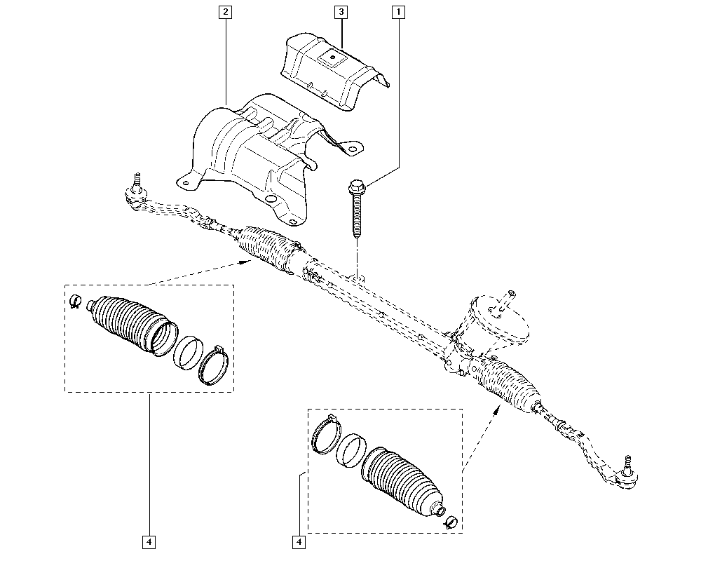 RENAULT 7701478400 - Paljekumisarja, ohjaus inparts.fi