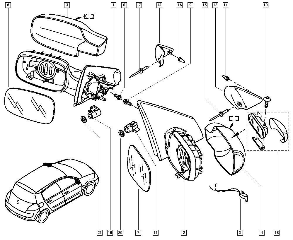 RENAULT 7701054752 - Ulkopeili inparts.fi