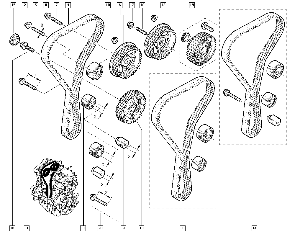 RENAULT 82 00 782 671 - Nokka-akselin ajoitussäädin inparts.fi